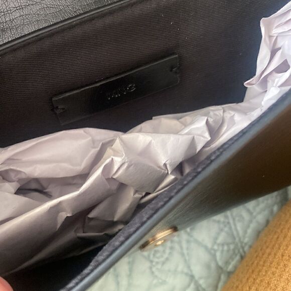 MANGO Quilted bag with chain handle in black NWT - Picture 7 of 7